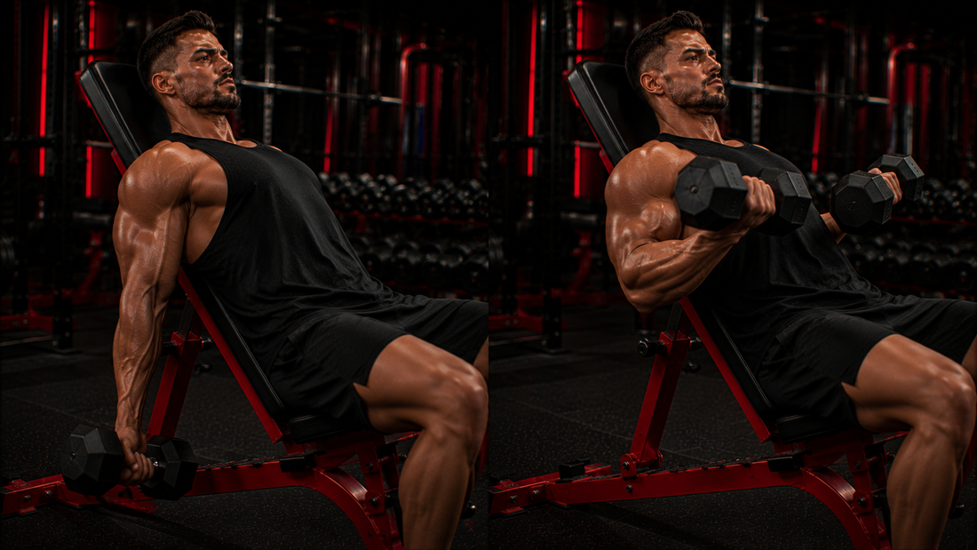 Le curl incliné : le meilleur exercice pour la longue portion du biceps