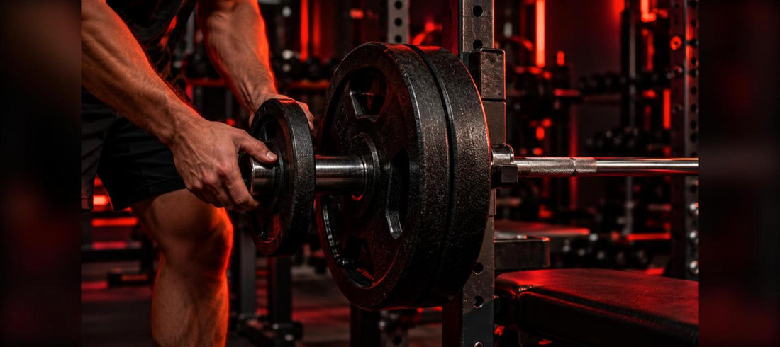 Surcharge progressive en musculation : ajout d'un disque sur une barre de développé couché